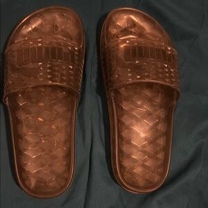 Puma X FENTY Black jelly slides